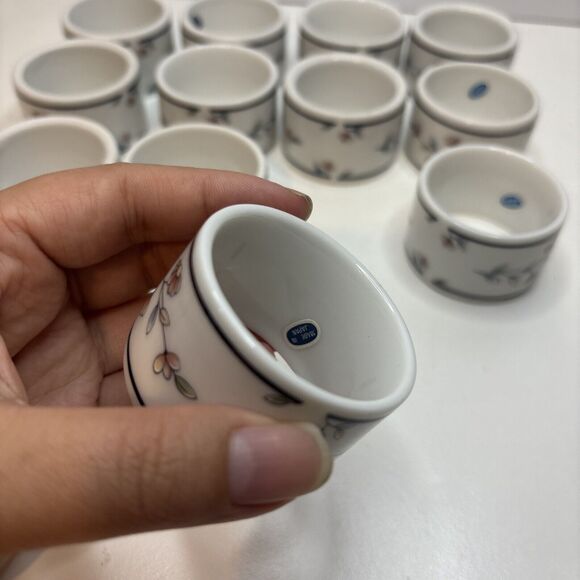 Princess House "Heritage Blossom" ~ Set of 12 Napkin Rings ~ New - Picture 4 of 5